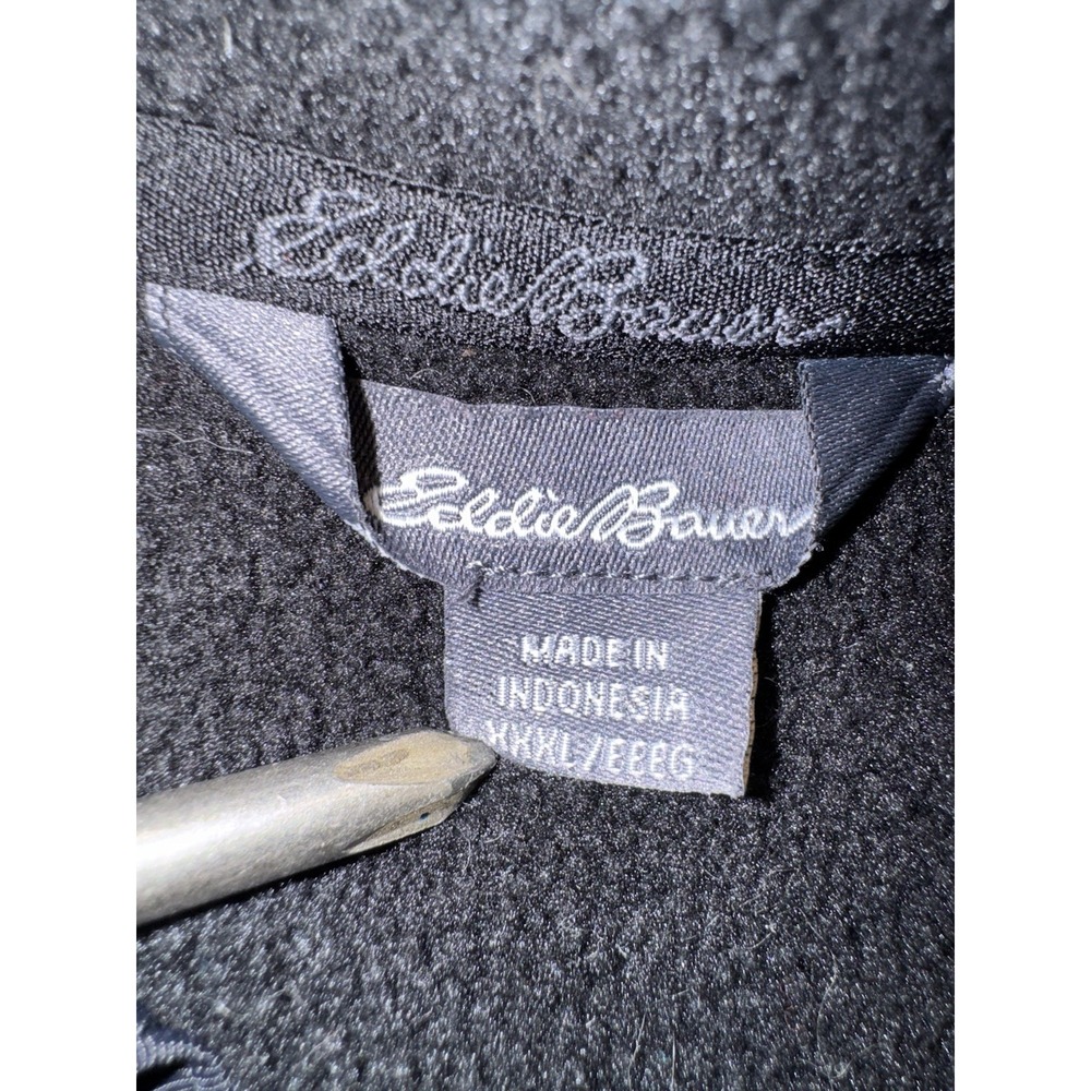 Eddie Bauer Men's 3XL Green Snap Neck Fleece Pullover Jacket - Picture 6 of 10